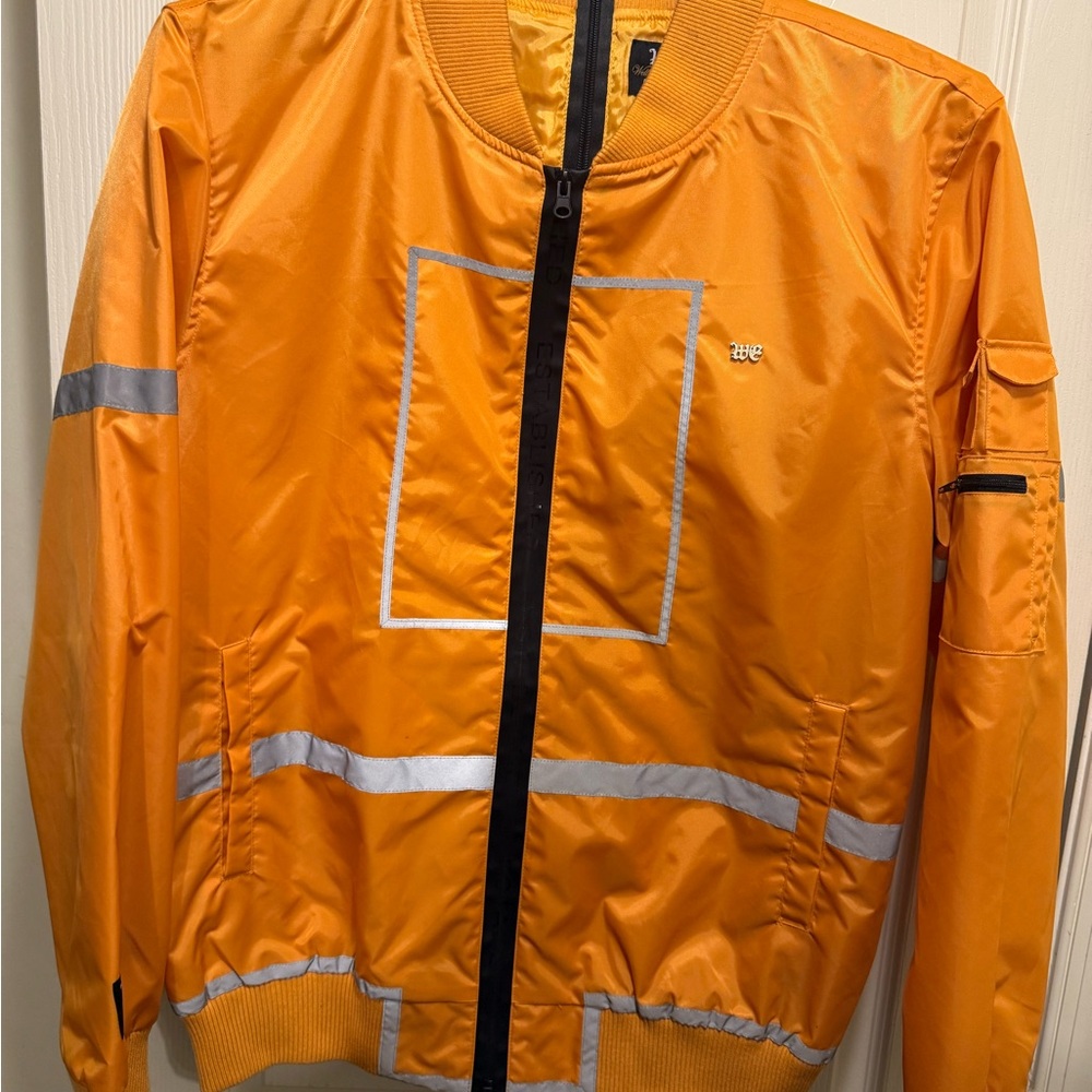 Men's Well Established No Division Half & Half Nylon Jacket.